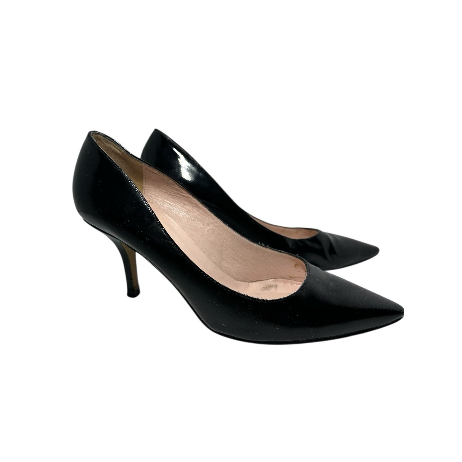 Kate Spade New York Women Black Patent Leather Heels Stilettos Italy 6.5 B $475